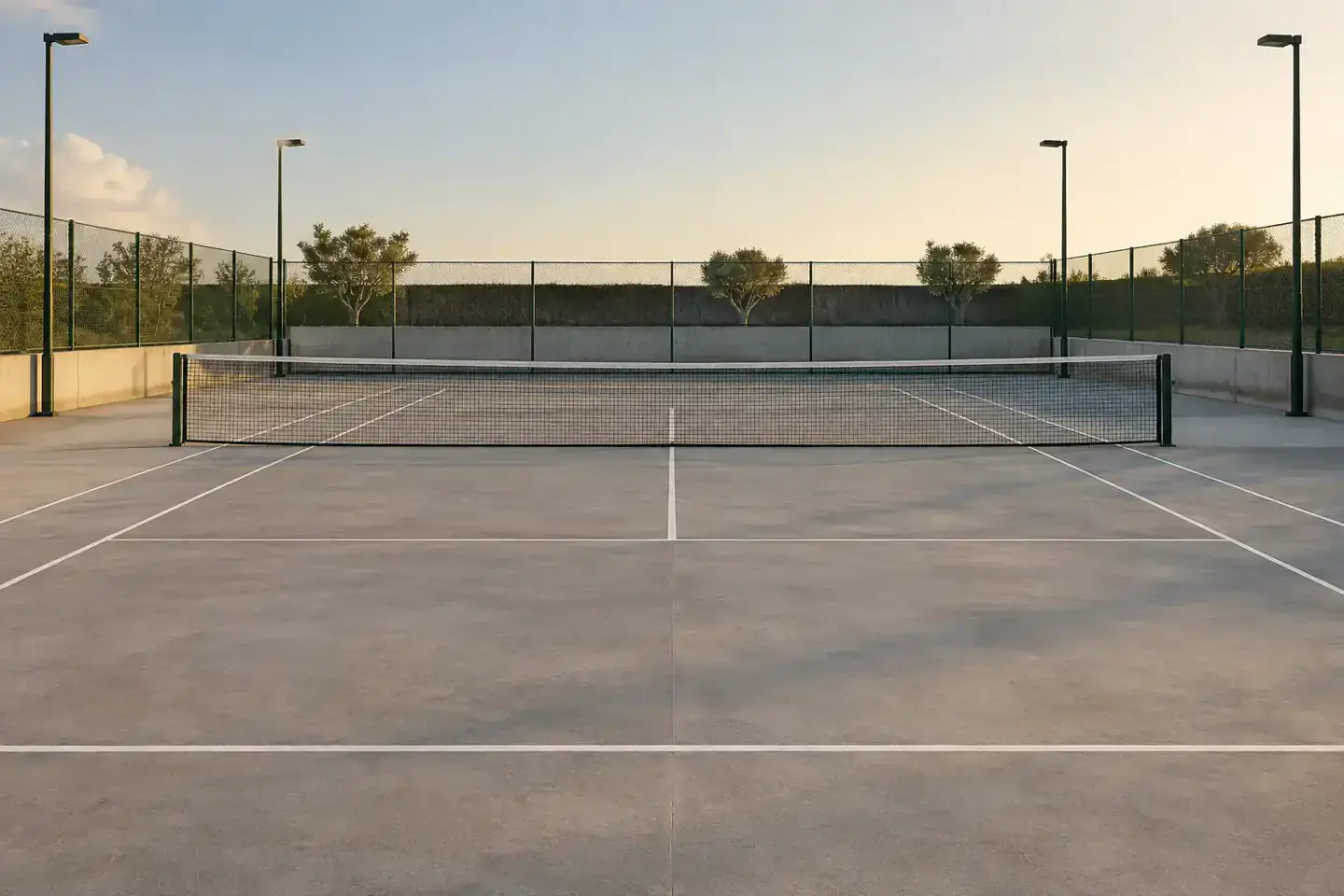 Campo da tennis in cemento del Regenerexion
